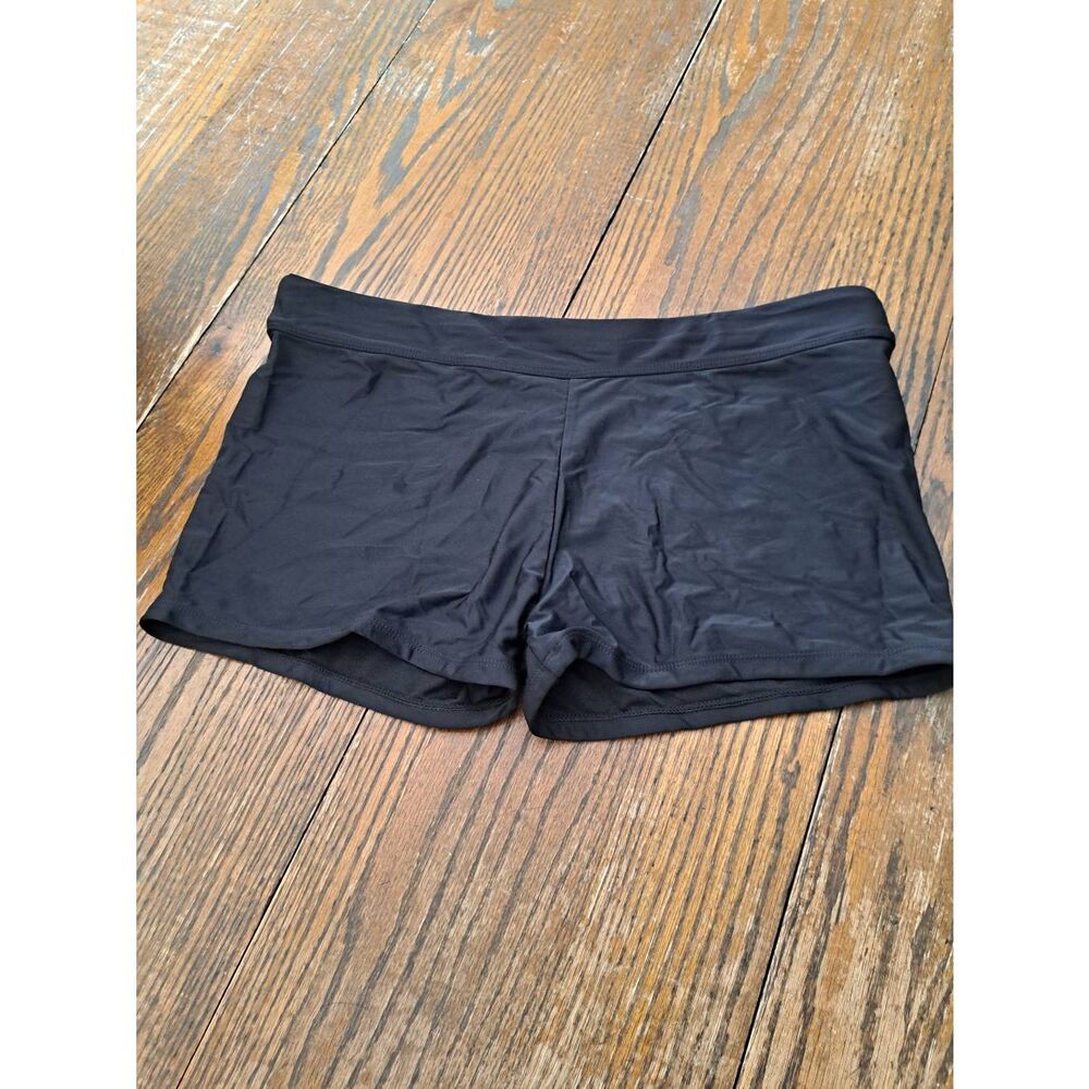 New XL Black Lined Swim Shorts Swimsuit Bathing Suit Swimwear Bottoms
